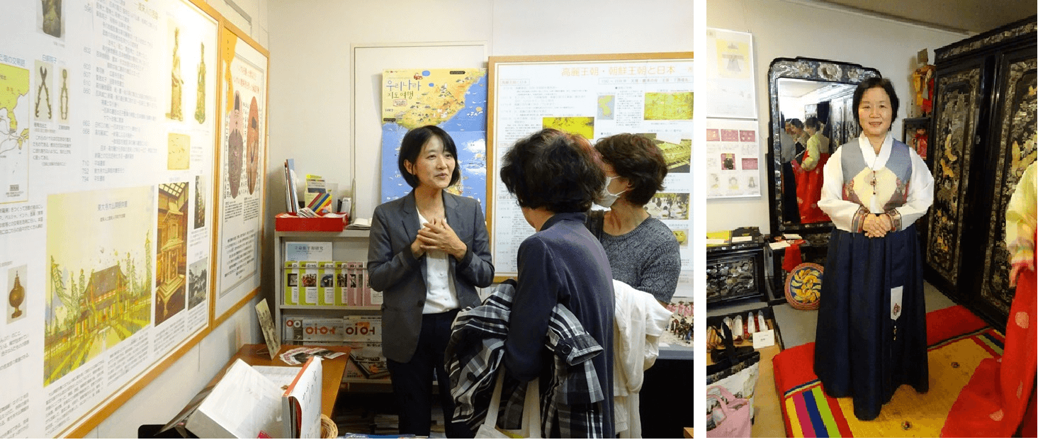 展示見学やチマチョゴリ試着体験も