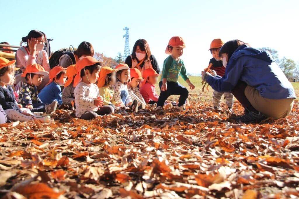 クシュクシュ落ち葉で何して遊ぶ？ 身近な公園で「自然の宝庫」を満喫しよう！｜ ぱる★キッズ府中の自然遊び