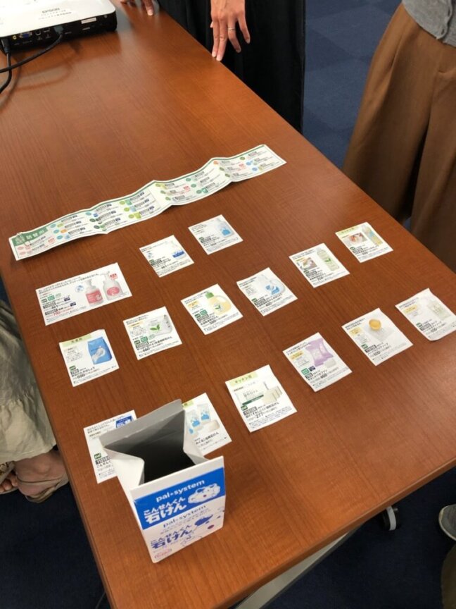 話し合いの結果、初心者でも使いやすい商品が選ばれました。