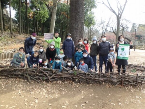 しがら柵づくり作業