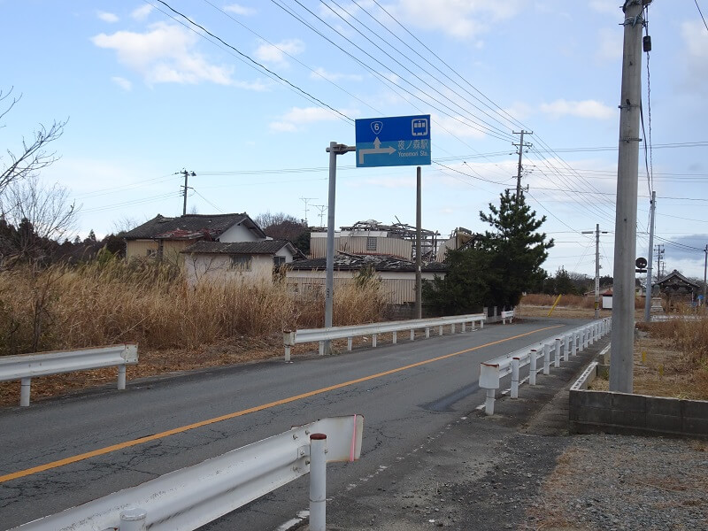 富岡町夜の森へ続く道