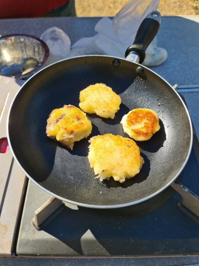 もっちもちの野菜餅作り