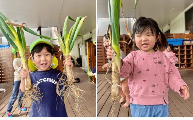 「ぱる★キッズ」産地直送！長ネギの炭火焼♪