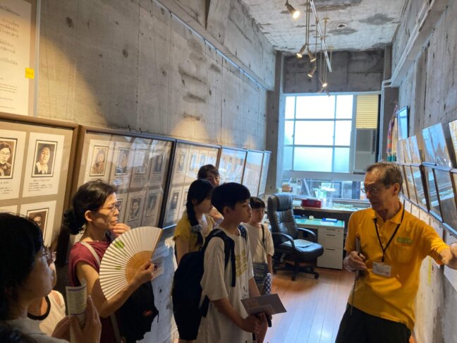 城山小学校内の展示