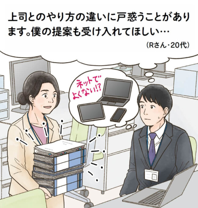 【ハートでコミュニケーション】上司とのやり方の違いに戸惑うことがあり ます。僕の提案も受け入れてほしい…