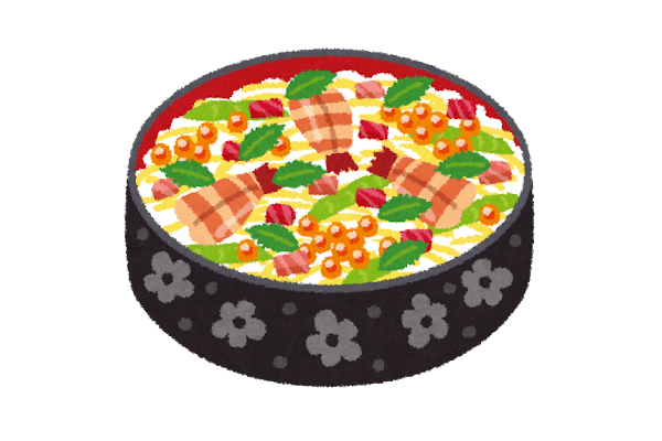 リニューアルしたちらし寿司の素を使った試食会と活動報告会