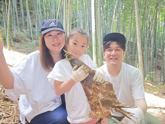 いなぎめぐみの里山 タケノコ掘り