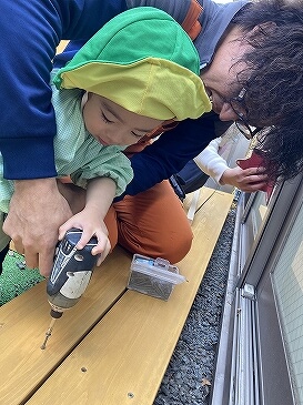 ３月　生活の中の「木の台」を作る体験