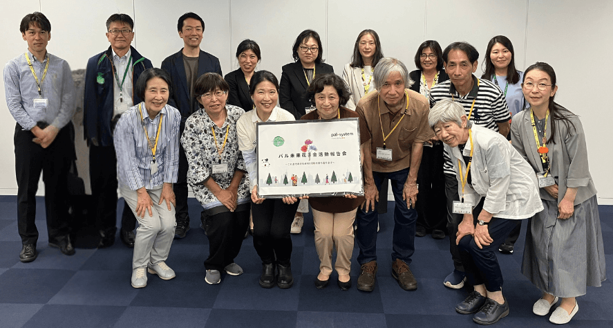 助成されたグループの皆さん。今後も被災地を「わすれない」気持ちを大切に、個人的な活動を続けていくと語ってくださいました。