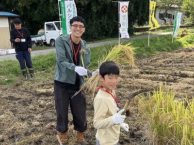 山形de稲刈り!餅つき!枝豆収穫!芋煮会!
