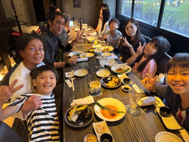 夕食交流会の様子