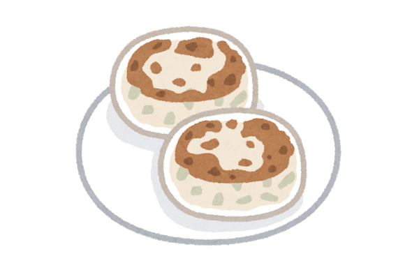 皮がもちもち！にらまんじゅう