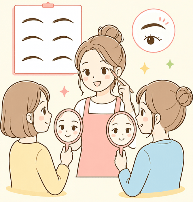 美しい眉メイク法(自分に似合う眉を描こう)